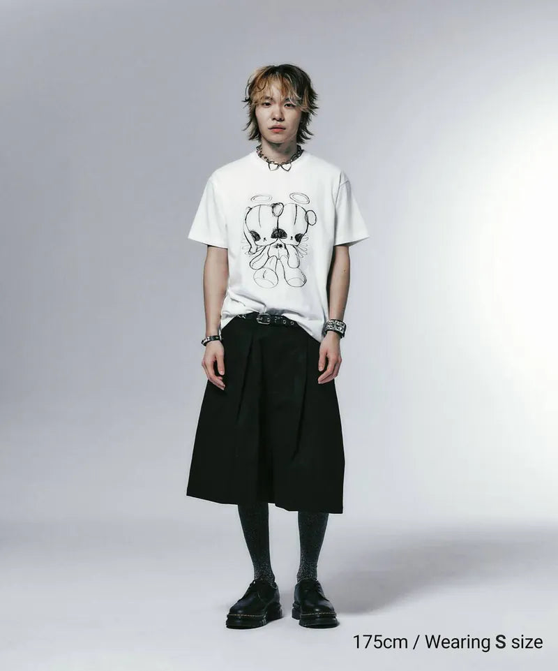 【niceghostclub】cotton doll angel tee [Black / White]