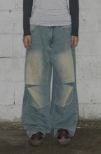 【Fancy Club】 ANGEL VINTAGE WASHING PINTUCK PANTS