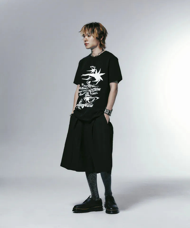 【niceghostclub】tornado logo tee [Black / White]