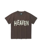 【niceghostclub】tape heaven mini tee [White / Brown]