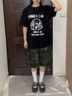 【niceghostclub】rabbit or bear tee [Black / White]