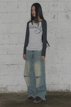 【Fancy Club】 ANGEL VINTAGE WASHING PINTUCK PANTS