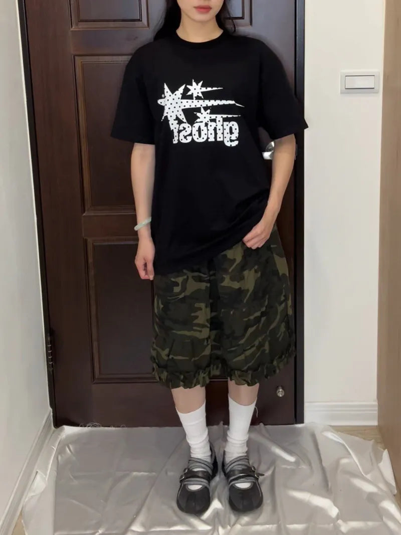 【niceghostclub】dot symbol tee [Brown / Black / White]
