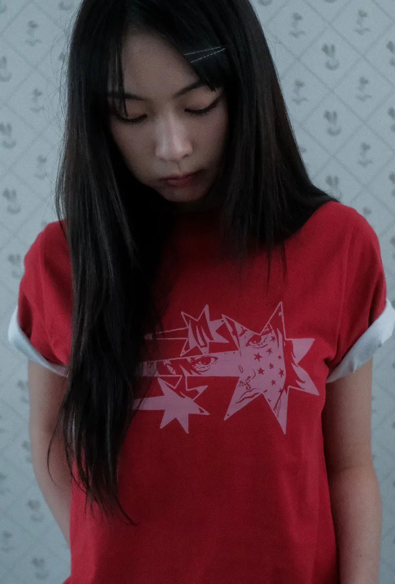 【niceghostclub】anime star tee [White / Black / Red]
