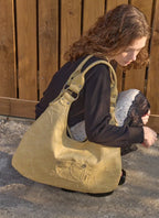 【Leterie】STITCH REVERSIBLE MARON SHOUDER BAG [ BLACK / BUTTER ]