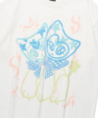 【niceghostclub】watercolor dolls big big tee [ white ]