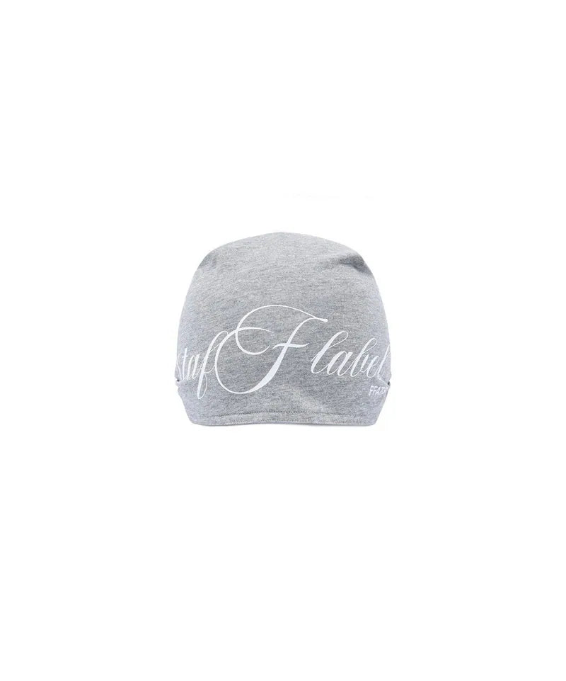 【niceghostclub】FFATS LABEL LOGO BANDANA BEANIE [ GREY ]