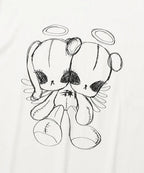 【niceghostclub】cotton doll angel tee [Black / White]