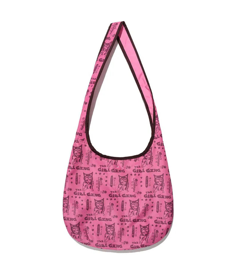 【niceghostclub】girl gang pattern crossbag [pink / black]