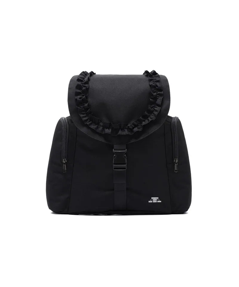 【niceghostclub】ffats frill rucksack [Black / Gray]