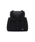 【niceghostclub】ffats frill rucksack [Black / Gray]