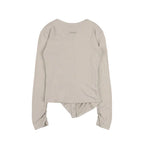 【Fancy Club】UNBALANCE SHIRRING CARDIGAN