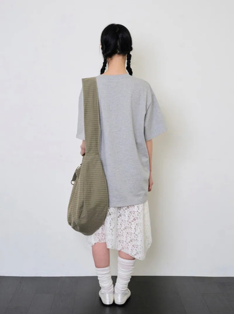【itzavibe】REVERSIBLE BAG - LEOPARD / STRIPE