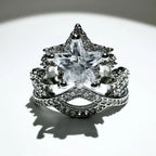 【3amgang】BIG STAR CROWN RING (2COLOR)
