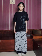 【itzavibe】CAT GIRL T SHIRT [ WHITE / BLACK / MINT ]