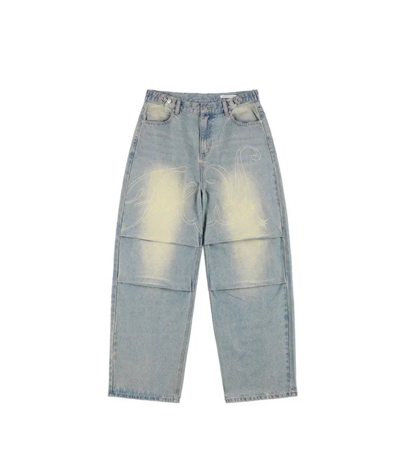 【Fancy Club】 ANGEL VINTAGE WASHING PINTUCK PANTS