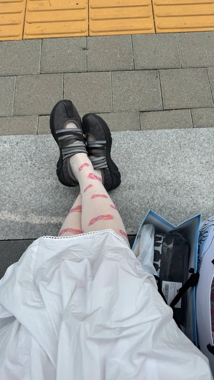 【cotchs】RIBBON LOGO TIGHTS