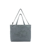 【niceghostclub】3STAR RAW EDGE 2WAY BIG BAG [ MINT / CHARCOAL ]