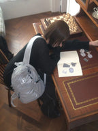 【ason】BESTIE BACKPACK [ GRAY / BLACK ]