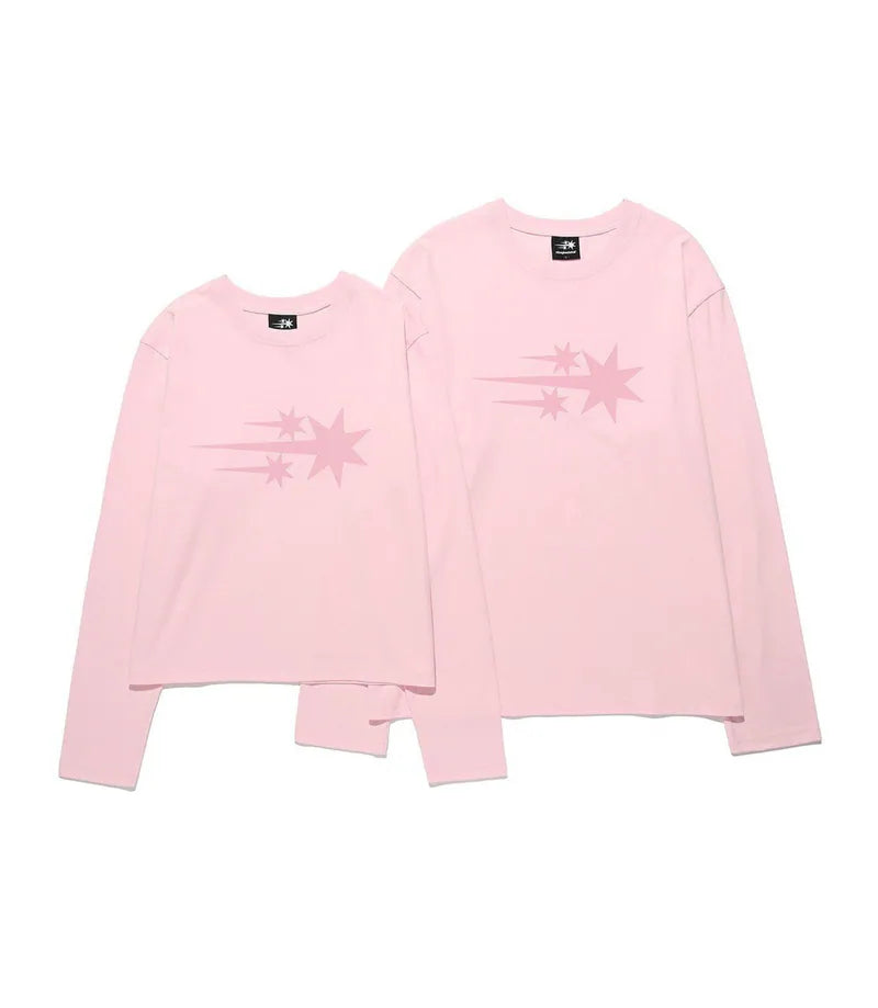 【niceghostclub】3STAR TEE [ PURPLE / WHITE / PINK ]
