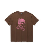 【niceghostclub】 gatekeeper hand tee [ white / brown ]