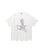 【niceghostclub】star girl big big tee [ white ]