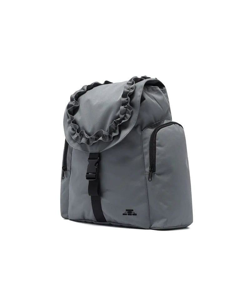 【niceghostclub】ffats frill rucksack [Black / Gray]