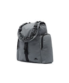 【niceghostclub】ffats frill rucksack [Black / Gray]