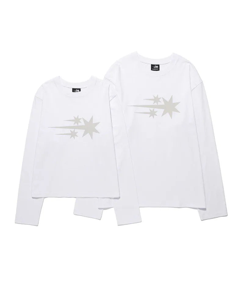 【niceghostclub】3STAR TEE [ PURPLE / WHITE / PINK ]