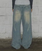 【Fancy Club】 ANGEL VINTAGE WASHING PINTUCK PANTS