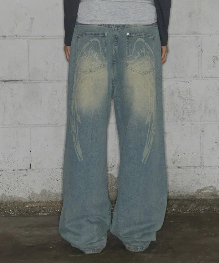 【Fancy Club】 ANGEL VINTAGE WASHING PINTUCK PANTS