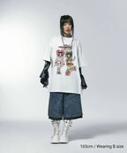【niceghostclub】[ x soulpusssy cat ] ghostsoulgirl rabbit&bear big big tee [white/black]