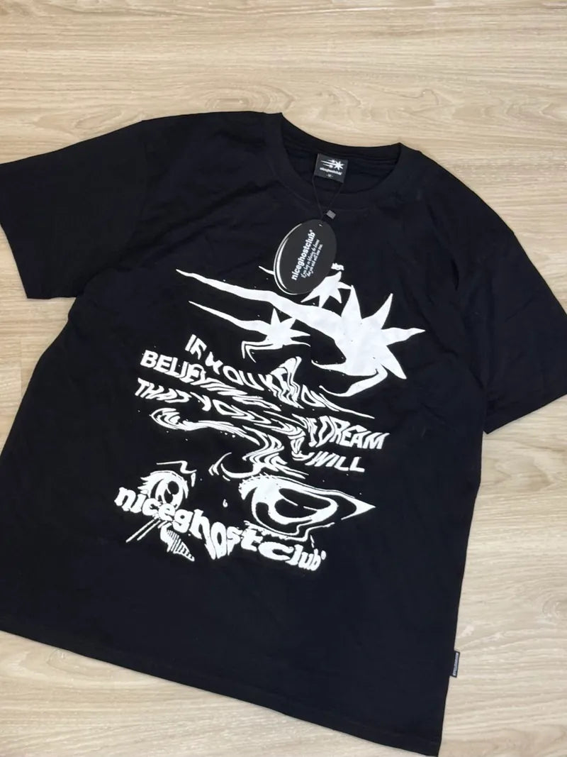 【niceghostclub】tornado logo tee [Black / White]
