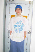 【niceghostclub】watercolor dolls big big tee [ white ]