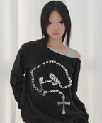 【Fancy Club】ROSARY NOIRER SWEATSHIRT
