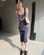 【mschief】TWIST DRAPED SLEEVELESS - 3 colors