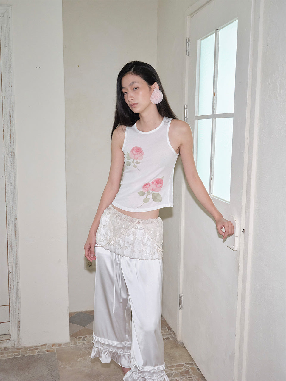 【THE PORTA】ROSE SLEEVELESS TOP - 2 colors