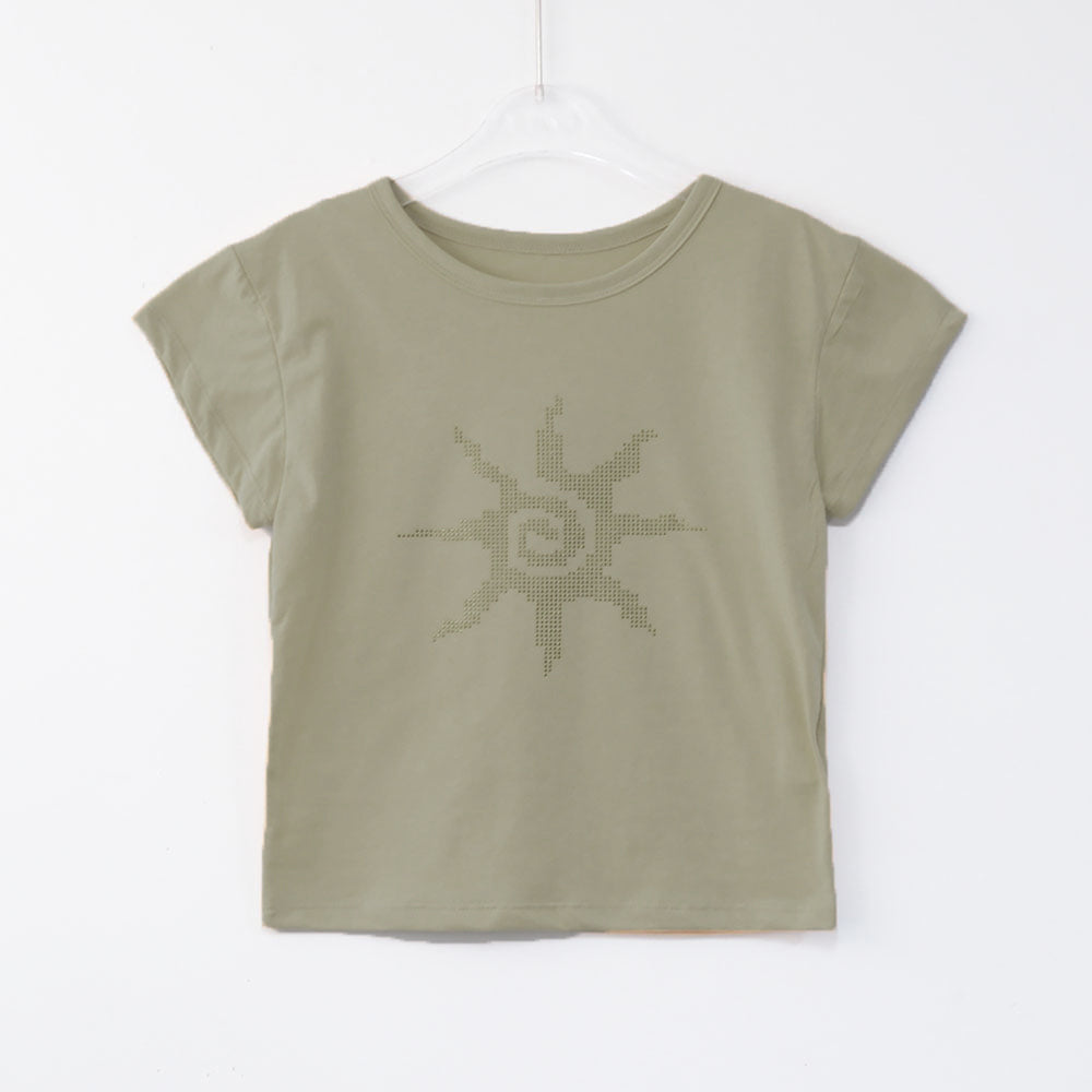 【hippiedippy】立體太陽印花短袖 - 3 colors
