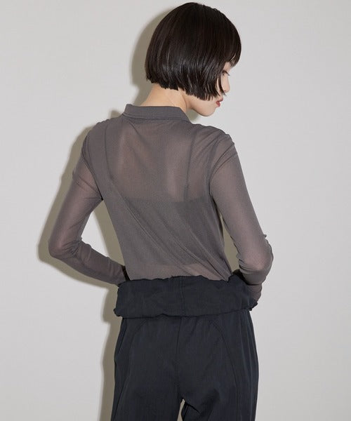 翻領透明感Polo衫 - 4 colors