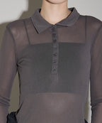 翻領透明感Polo衫 - 4 colors