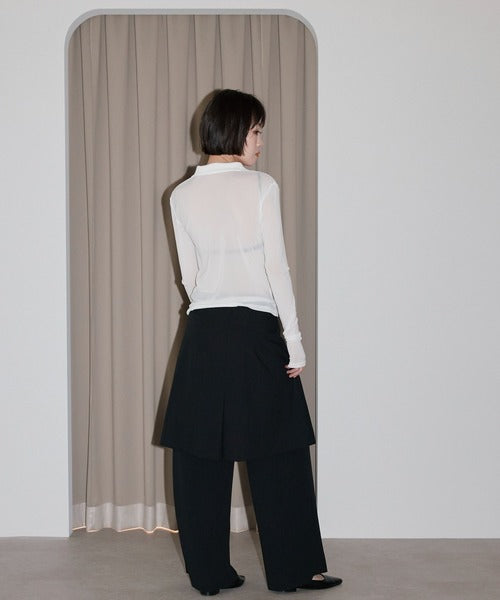 翻領透明感Polo衫 - 4 colors