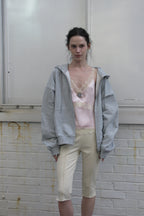 【overdue flair】LACE SATIN SLEEVELESS - 2 colors