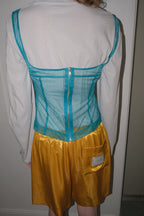 【overdue flair】MESH CORSET SLEEVELESS - 2 colors