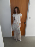【overdue flair】VICTORIAN FRILL MESH BLOUSE - 2 colors