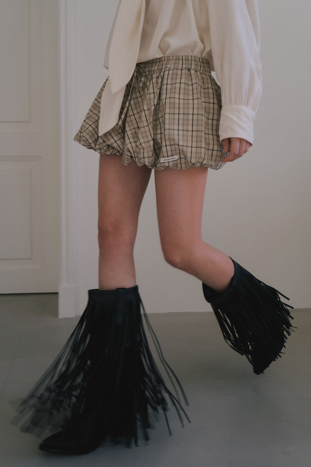 【overdue flair】BALLOON MICRO MINI SKIRT - 2 colors