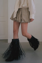 【overdue flair】BALLOON MICRO MINI SKIRT - 2 colors