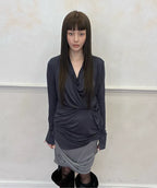 【Flare up】Asymmetrical Midi Skirt  - 2 colors