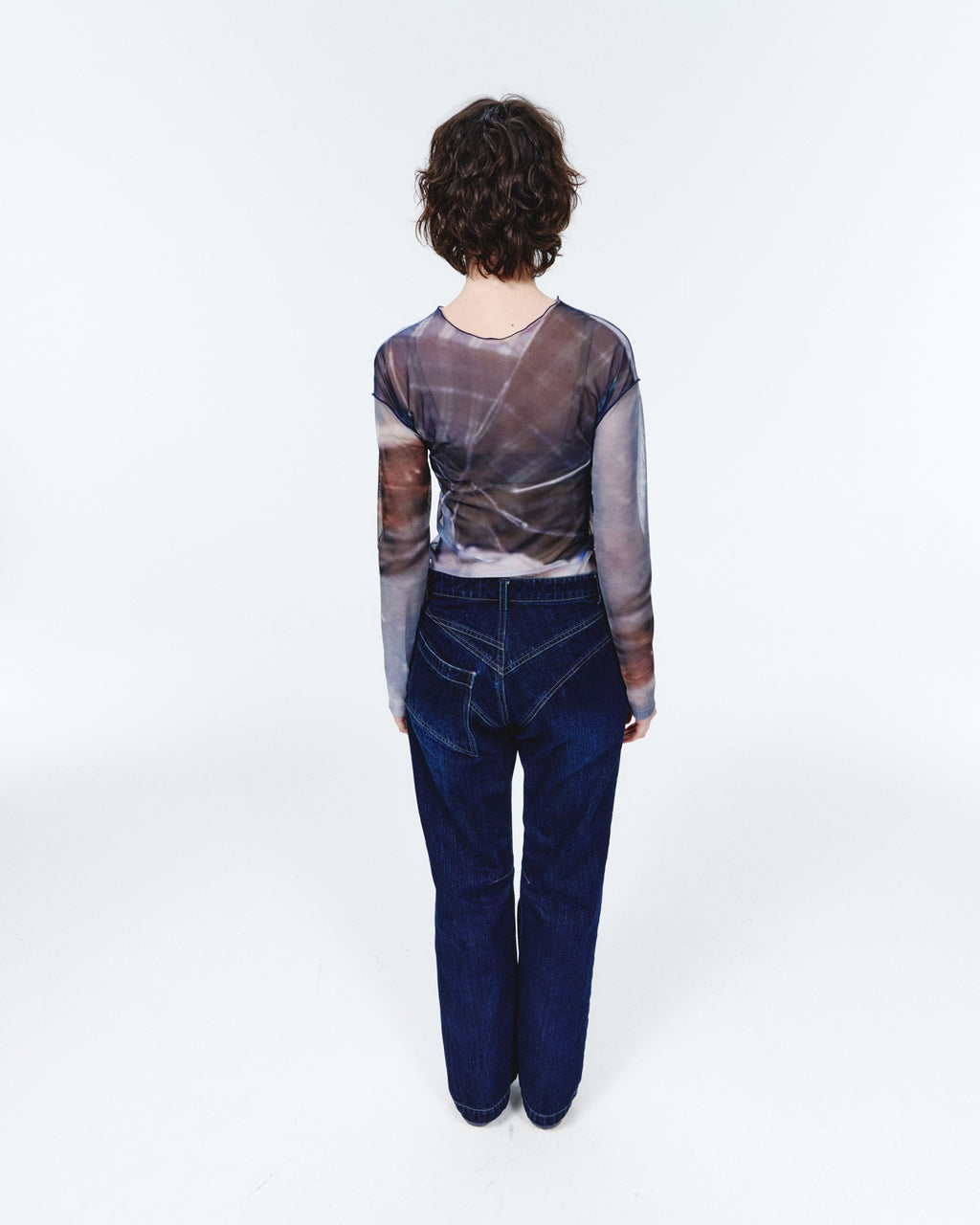 【odlyworkshop】 Away Mesh Tee - 2 colors