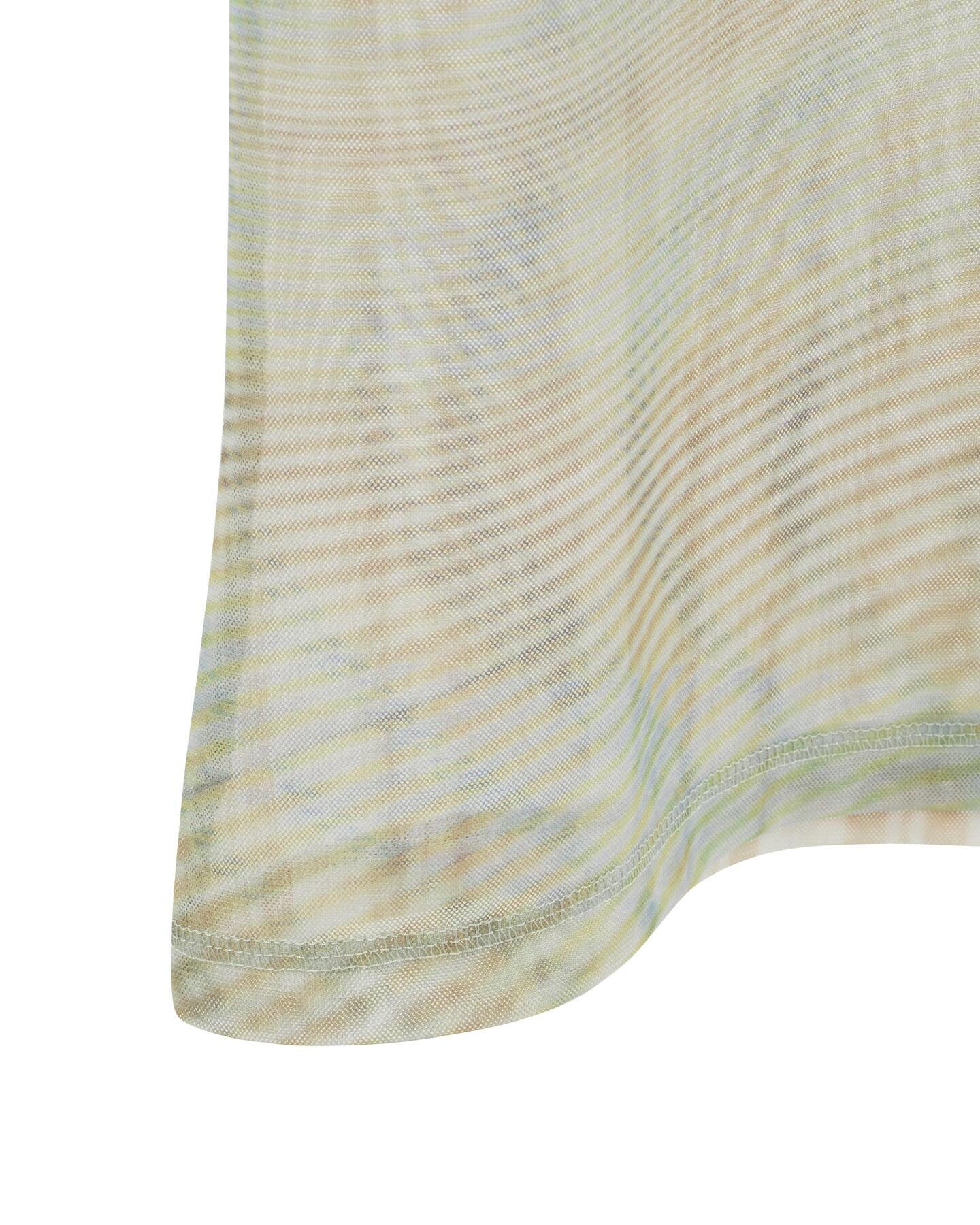 【odlyworkshop】Mesh checked Tee - 3 colors