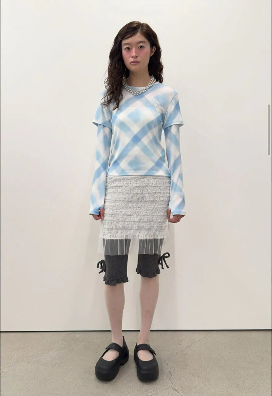 【typeservice】Hotfix Layered Top [Sky Blue]
